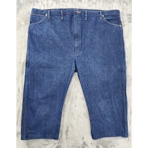 Wrangler Rigid Cowboy Cut Original Fit Jeans Size 52 X 20 Blue ALTERED HEMMED